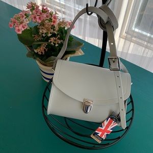 Leather Crossbody Bag Buckle Cambridge Satchel